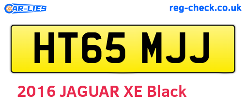 HT65MJJ are the vehicle registration plates.