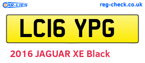 LC16YPG are the vehicle registration plates.