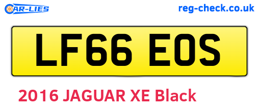 LF66EOS are the vehicle registration plates.