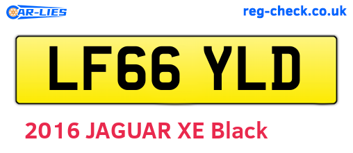 LF66YLD are the vehicle registration plates.