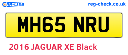 MH65NRU are the vehicle registration plates.