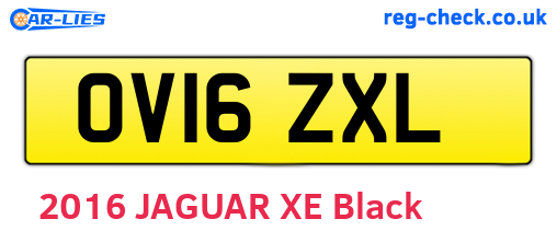 OV16ZXL are the vehicle registration plates.