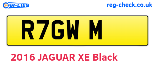 R7GWM are the vehicle registration plates.