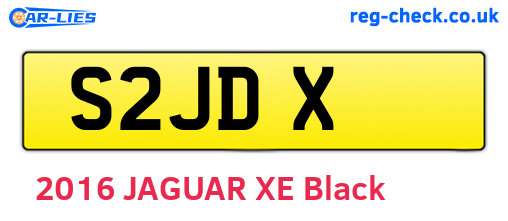 S2JDX are the vehicle registration plates.
