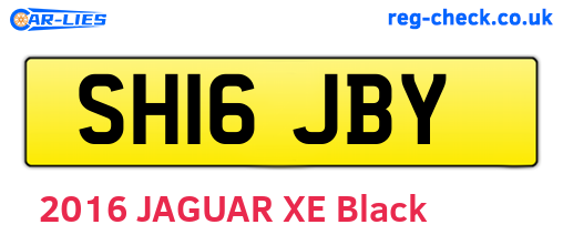 SH16JBY are the vehicle registration plates.