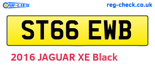 ST66EWB are the vehicle registration plates.
