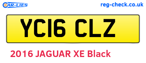 YC16CLZ are the vehicle registration plates.