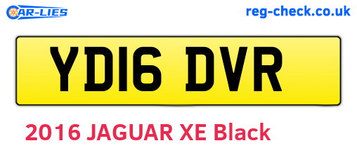 YD16DVR are the vehicle registration plates.