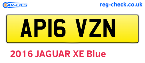 AP16VZN are the vehicle registration plates.
