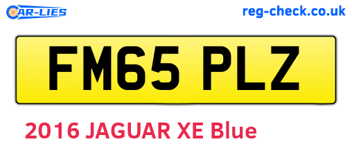 FM65PLZ are the vehicle registration plates.
