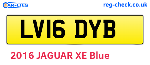 LV16DYB are the vehicle registration plates.