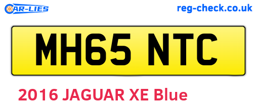 MH65NTC are the vehicle registration plates.
