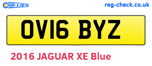 OV16BYZ are the vehicle registration plates.