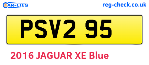 PSV295 are the vehicle registration plates.