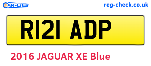R121ADP are the vehicle registration plates.