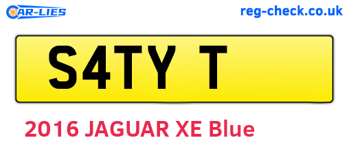 S4TYT are the vehicle registration plates.