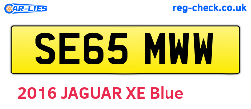SE65MWW are the vehicle registration plates.