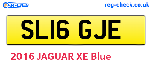 SL16GJE are the vehicle registration plates.