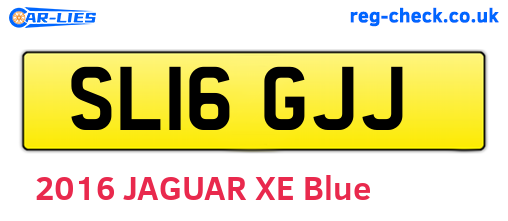 SL16GJJ are the vehicle registration plates.