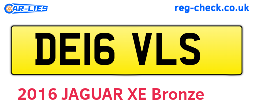 DE16VLS are the vehicle registration plates.