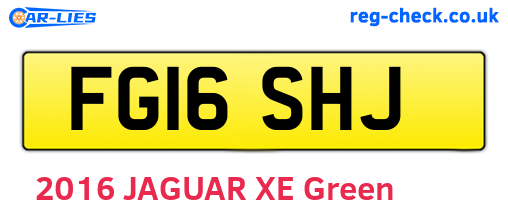 FG16SHJ are the vehicle registration plates.