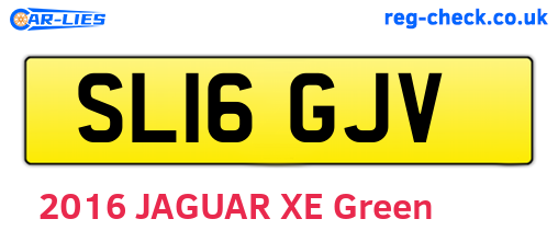 SL16GJV are the vehicle registration plates.