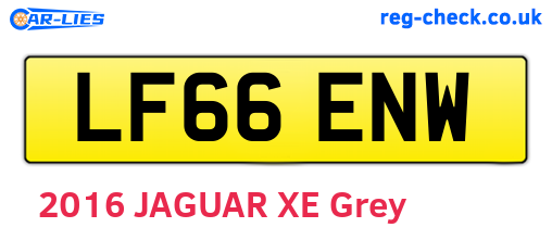 LF66ENW are the vehicle registration plates.
