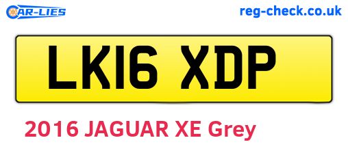 LK16XDP are the vehicle registration plates.