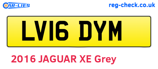 LV16DYM are the vehicle registration plates.