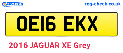 OE16EKX are the vehicle registration plates.