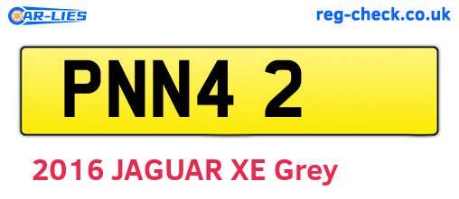PNN42 are the vehicle registration plates.