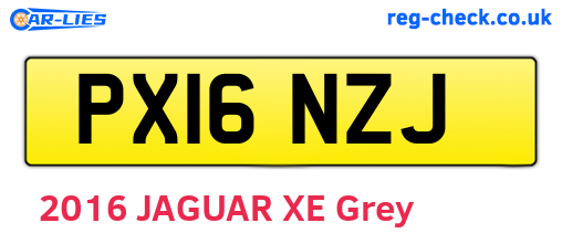 PX16NZJ are the vehicle registration plates.