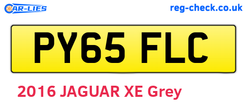 PY65FLC are the vehicle registration plates.