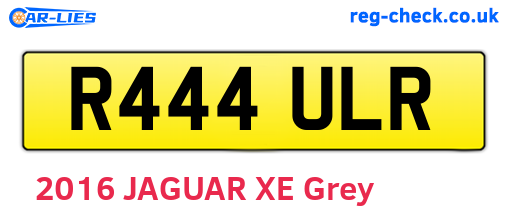 R444ULR are the vehicle registration plates.