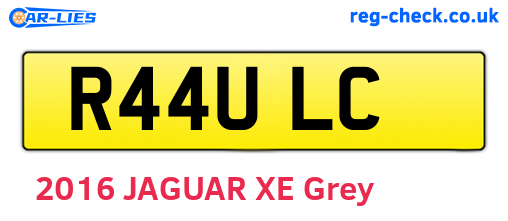 R44ULC are the vehicle registration plates.