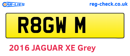R8GWM are the vehicle registration plates.
