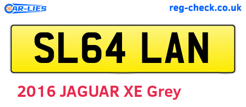 SL64LAN are the vehicle registration plates.