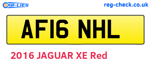 AF16NHL are the vehicle registration plates.