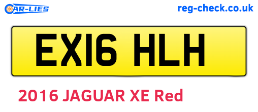 EX16HLH are the vehicle registration plates.