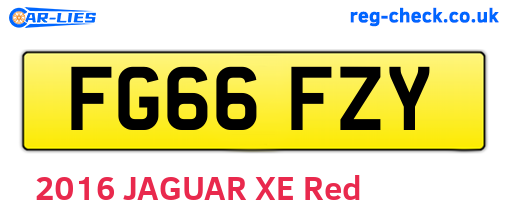 FG66FZY are the vehicle registration plates.