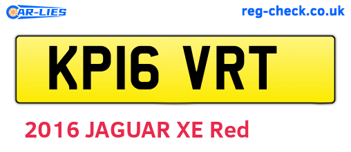 KP16VRT are the vehicle registration plates.