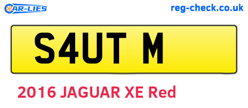 S4UTM are the vehicle registration plates.