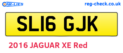 SL16GJK are the vehicle registration plates.