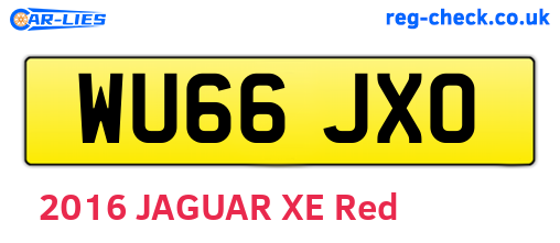 WU66JXO are the vehicle registration plates.