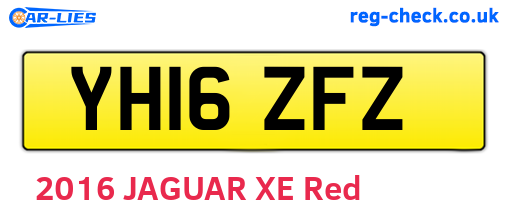YH16ZFZ are the vehicle registration plates.