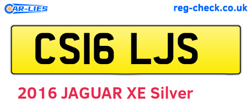 CS16LJS are the vehicle registration plates.
