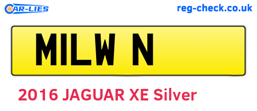 M1LWN are the vehicle registration plates.