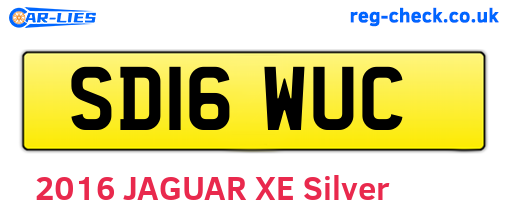 SD16WUC are the vehicle registration plates.
