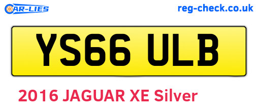 YS66ULB are the vehicle registration plates.