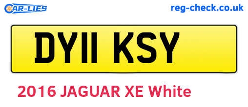 DY11KSY are the vehicle registration plates.